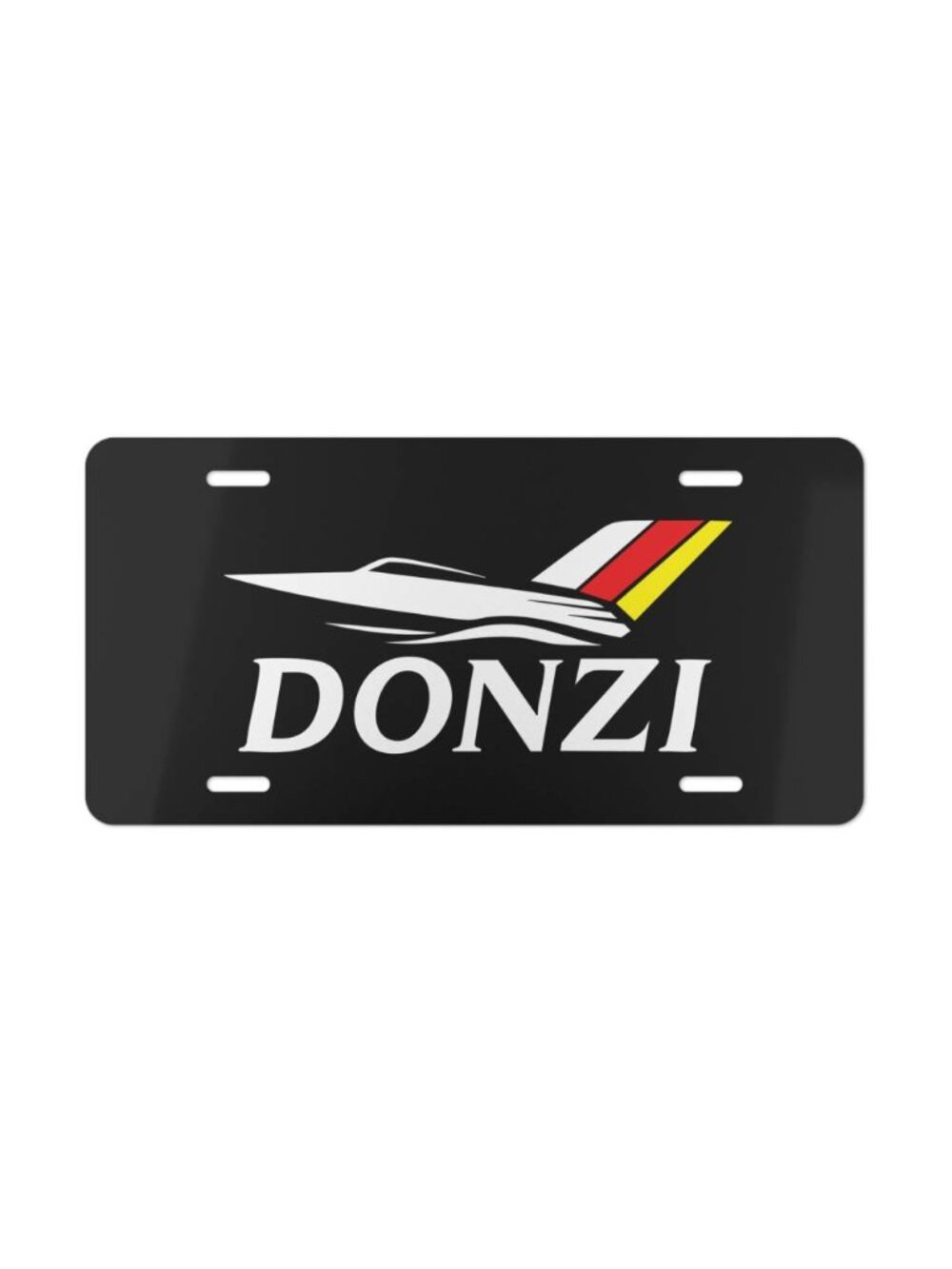 Velocity Donzi High Performance Boat Vanity License Plate Aluminum Tag USA